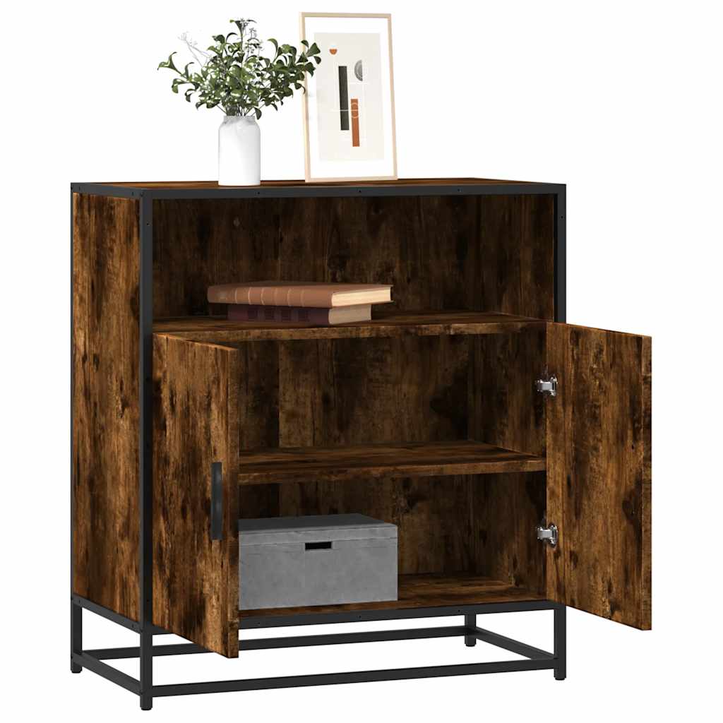 vidaXL Dressoir 68x35x76 cm bewerkt hout sonoma eikenkleurig