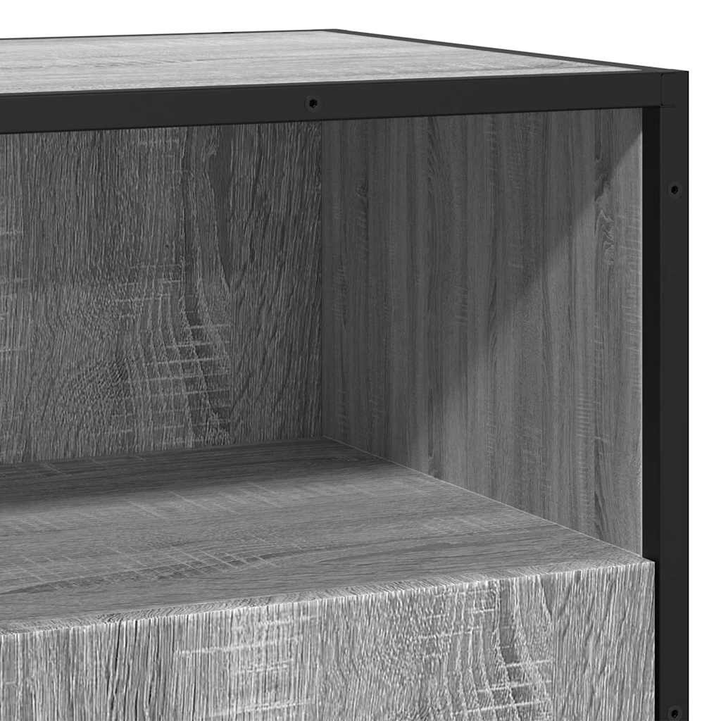 vidaXL Dressoir 68x35x76 cm bewerkt hout sonoma eikenkleurig