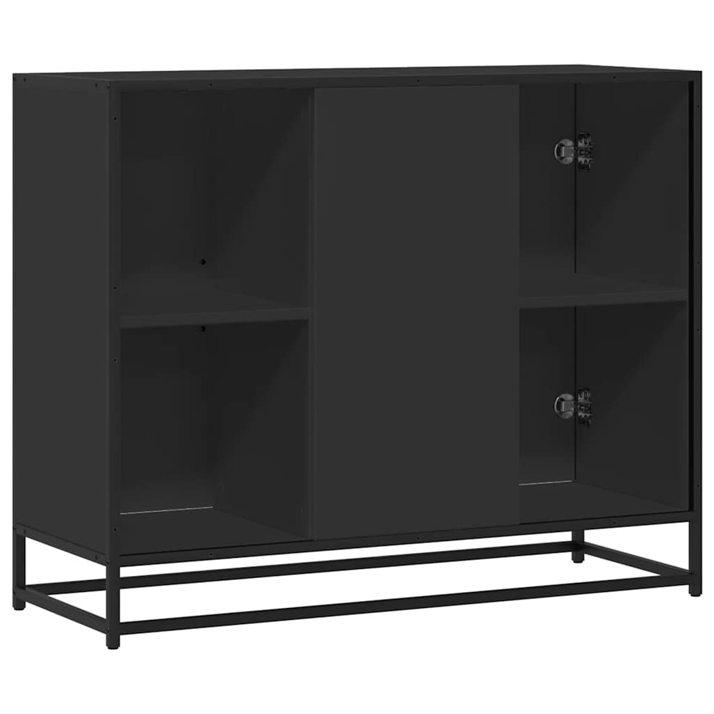 vidaXL Sideboard 92x35x76 cm engineered wood black