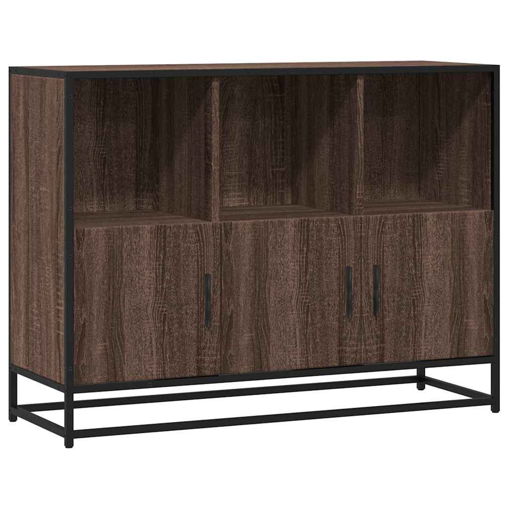 vidaXL Dressoir 100x35x76 cm bewerkt hout zwart