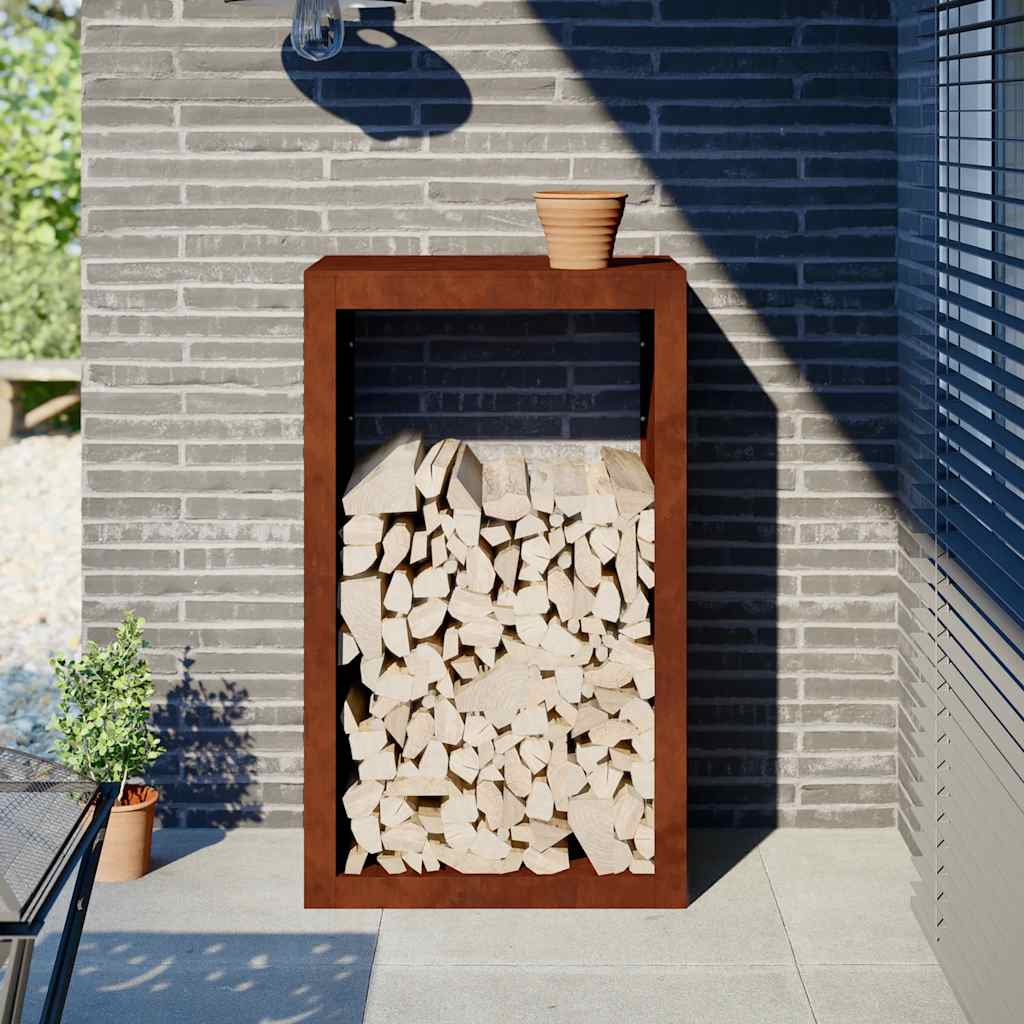 vidaXL Haardhoutrek 100x40x100 cm staal zwart