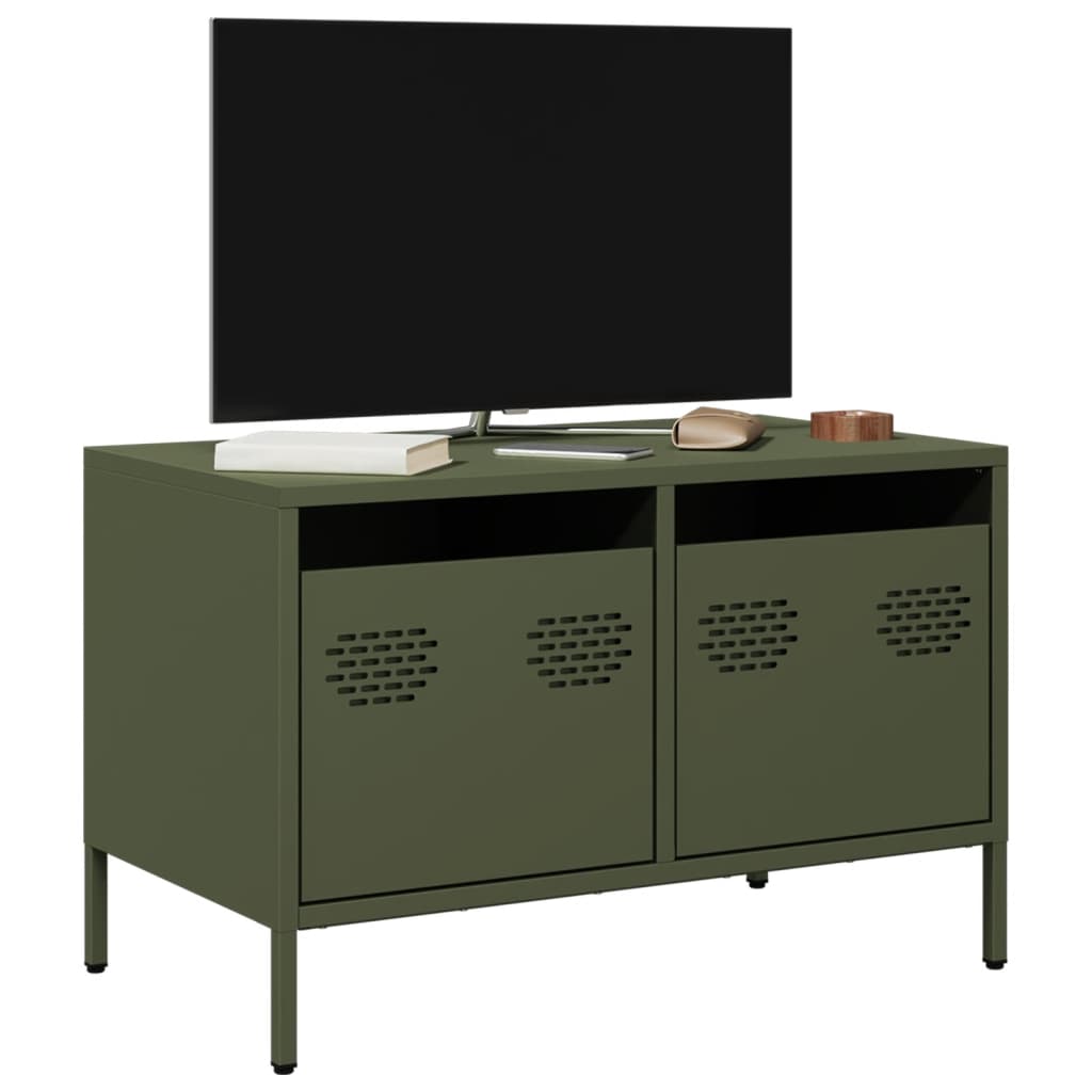vidaXL TV Cabinet 101.5x39x43.5 cm Cold Rolled Steel Black