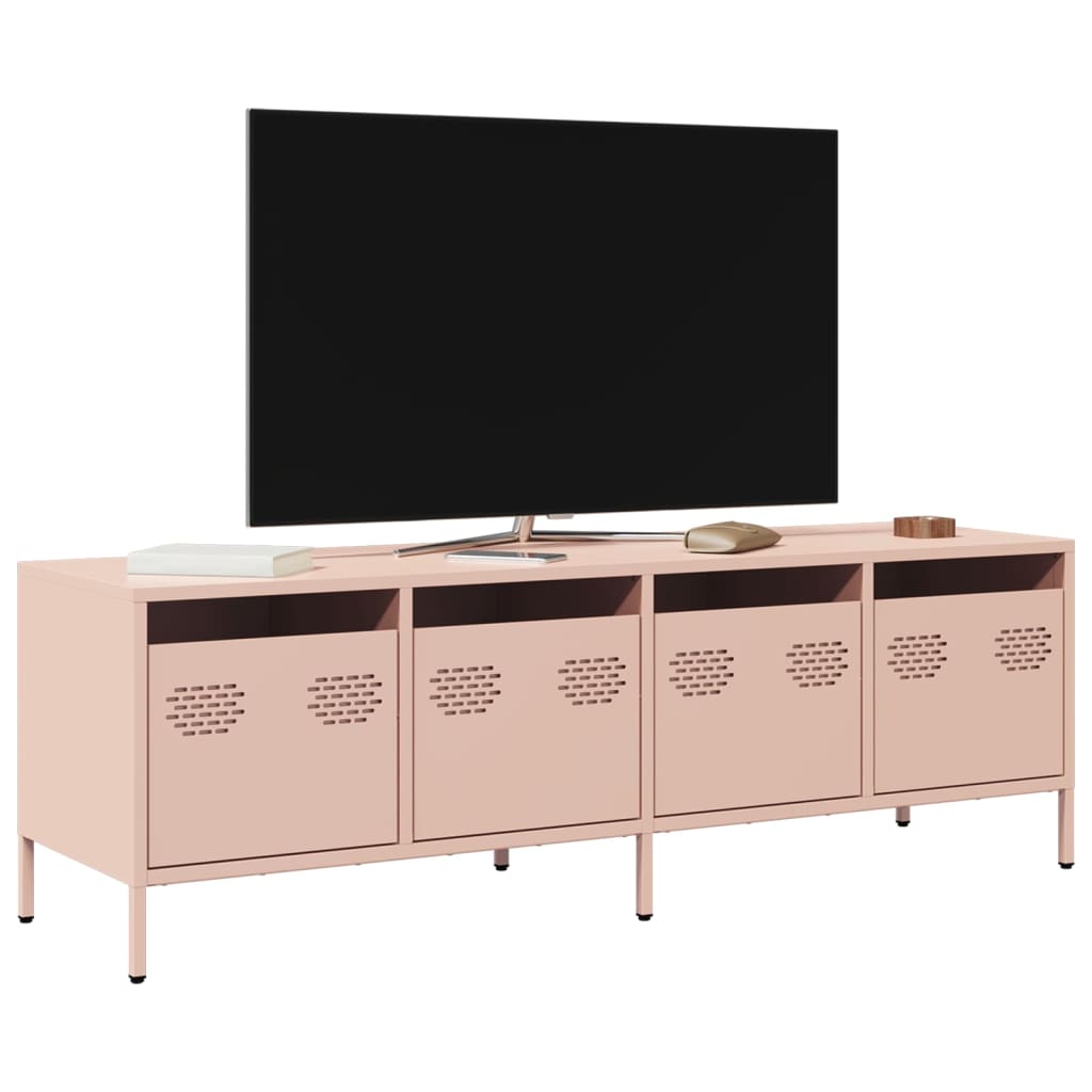vidaXL TV Cabinet 202x39x43.5 cm Cold Rolled Steel Black