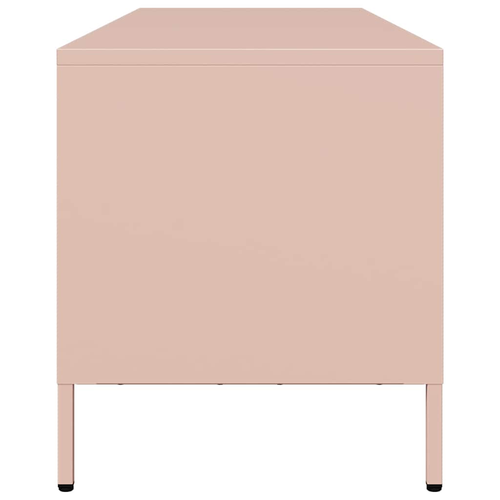 vidaXL TV Cabinet 202x39x43.5 cm Cold Rolled Steel Black