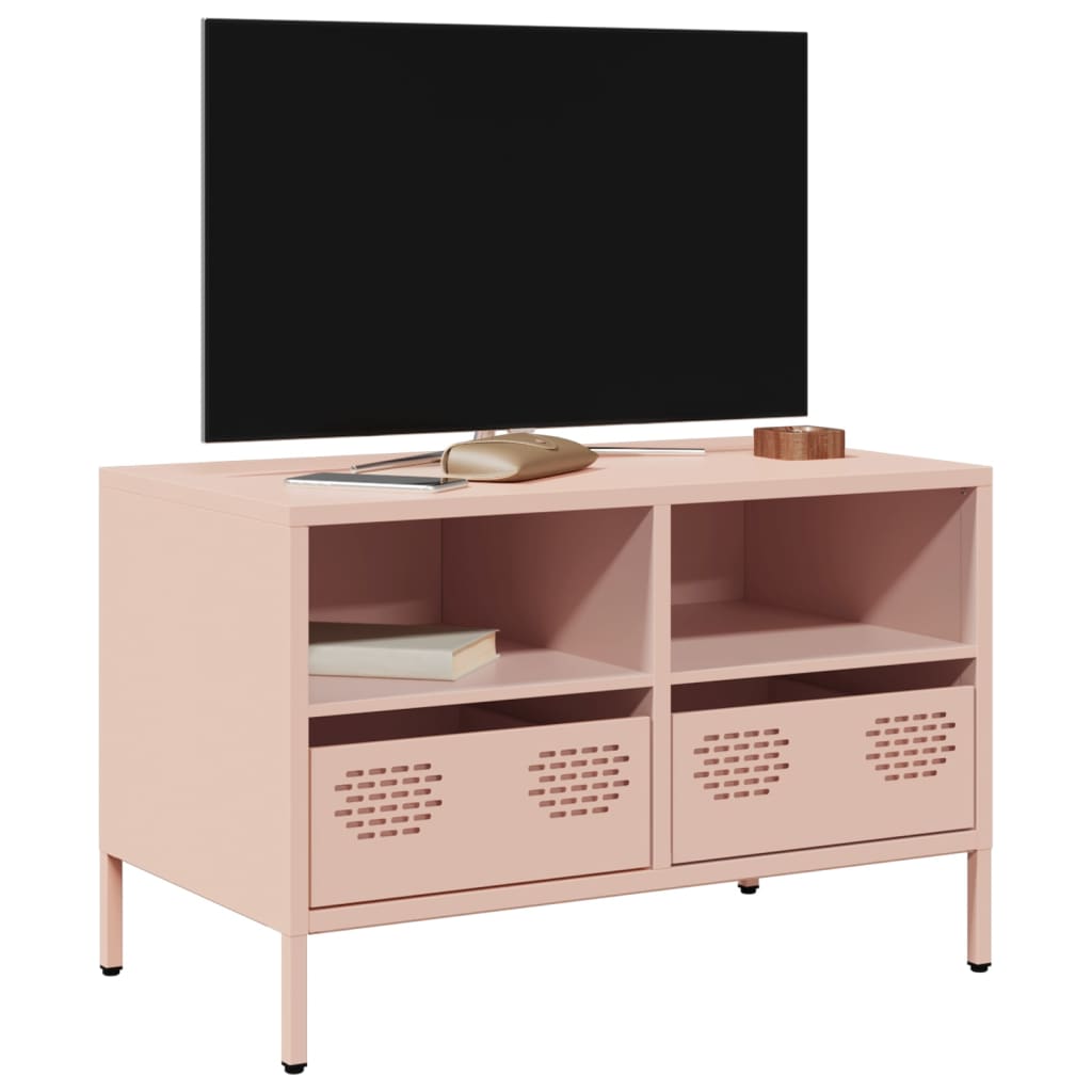 vidaXL TV Cabinet 202x39x43.5 cm Cold-Rolled Steel Black