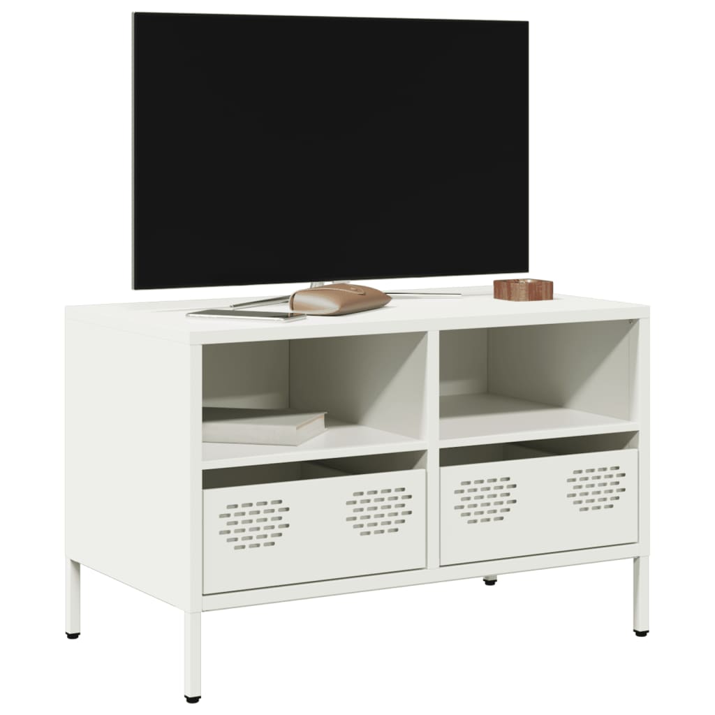 vidaXL TV Cabinet 202x39x43.5 cm Cold-Rolled Steel Black