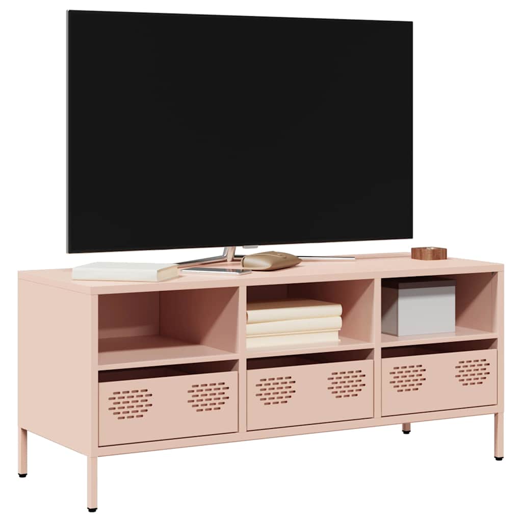 vidaXL TV Cabinet 202x39x43.5 cm Cold-Rolled Steel Black