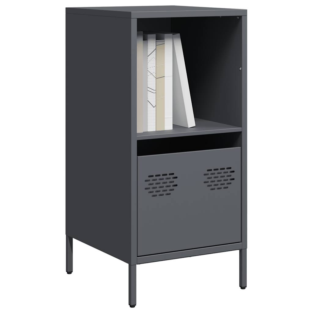 vidaXL Dressoir 135x39x73,5 cm koudgewalst staal zwart