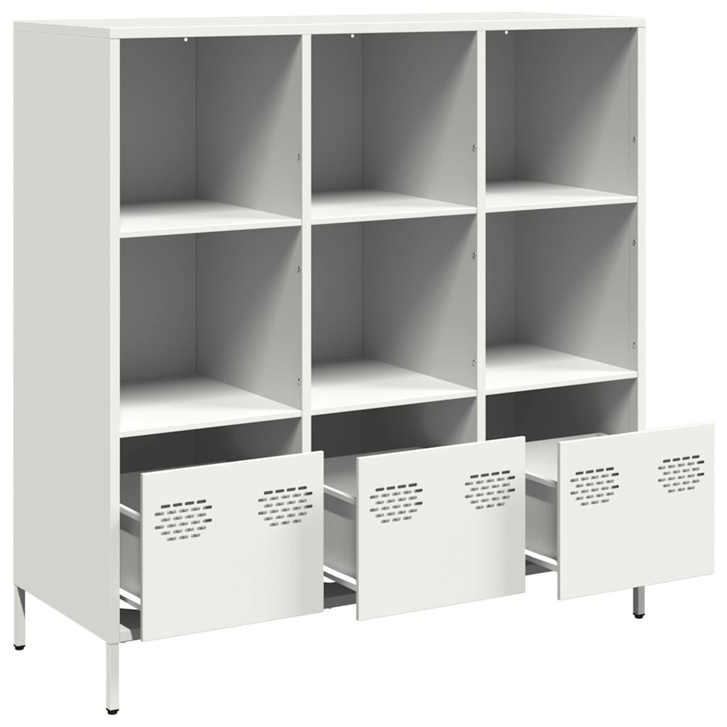 vidaXL Hoge kast 35x39x103,5 cm staal zwart