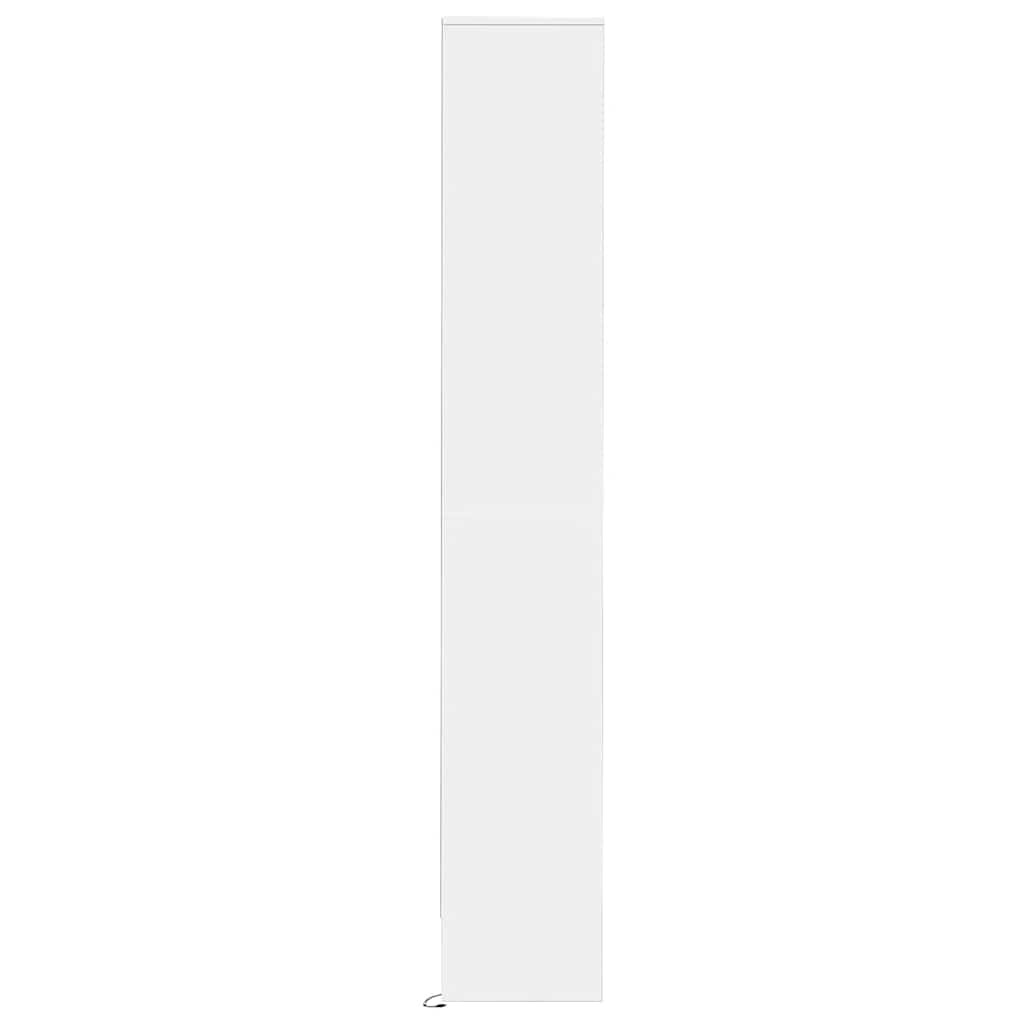 vidaXL Hoge kast met LED 69x32,5x200 cm bewerkt hout wit