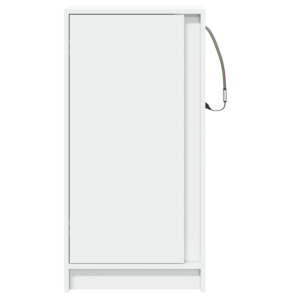 vidaXL Dressoir met LED 42,5x34x85 cm bewerkt hout wit