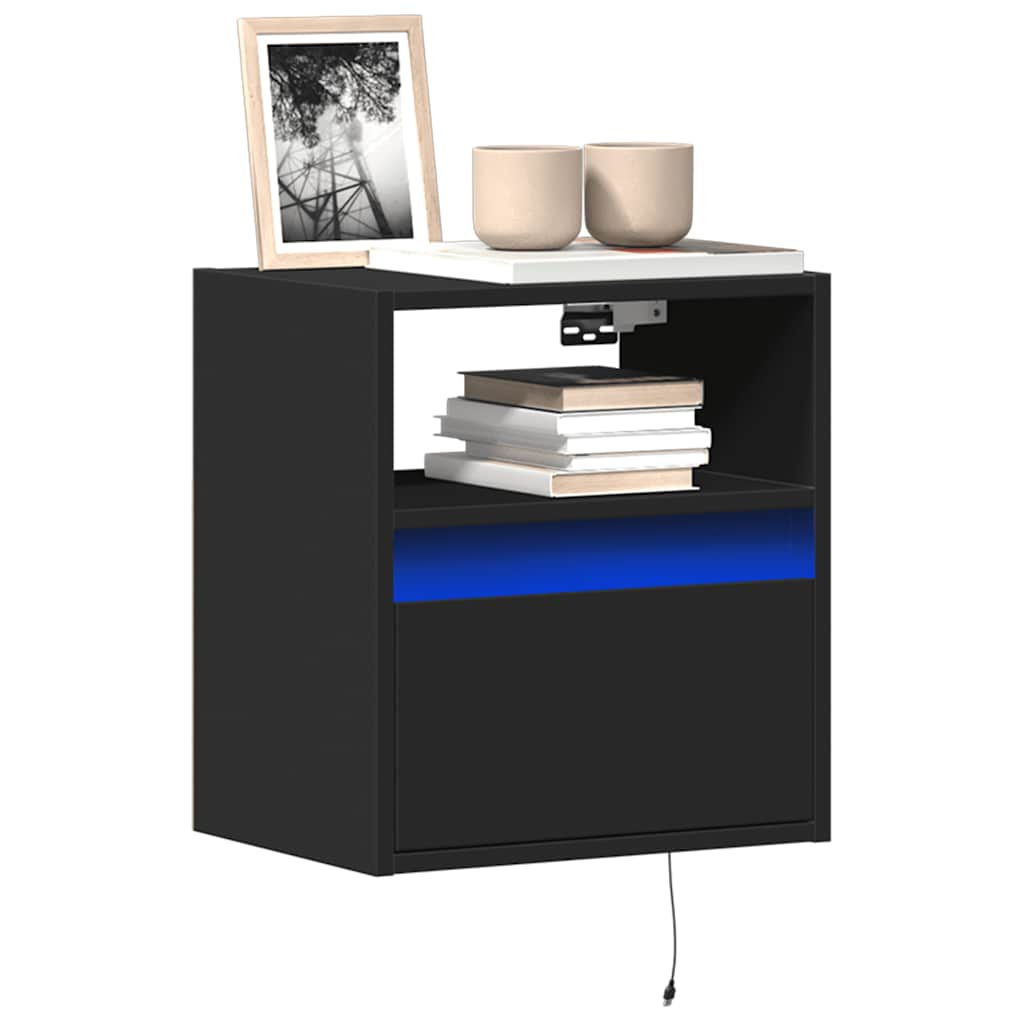 vidaXL TV Cabinet with LED Lights 180x31x45 cm White