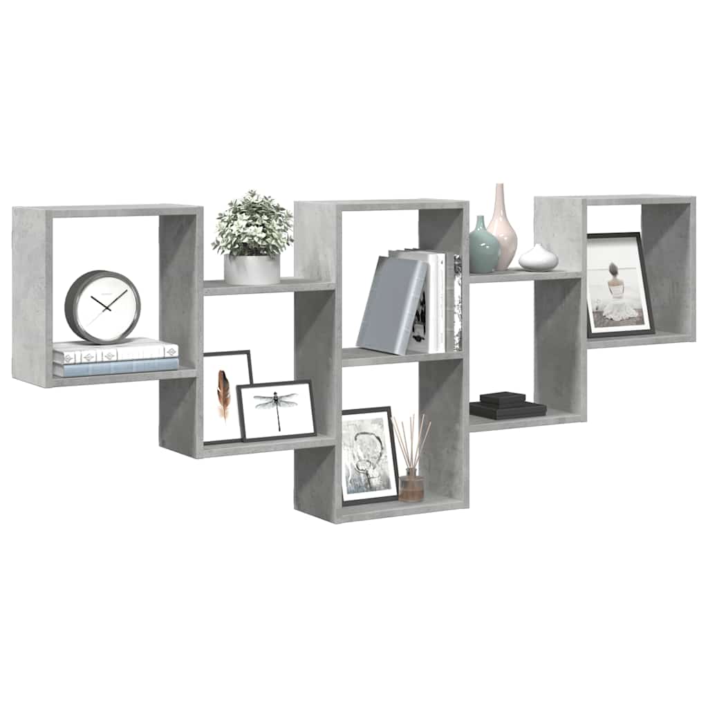 vidaXL Wall Shelf 159x18x66 cm Engineered Wood White