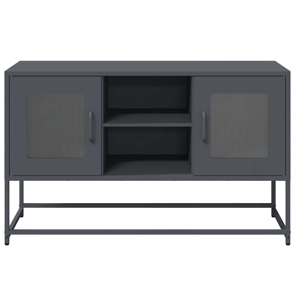 vidaXL TV cabinet 100.5x39x60.5 cm steel black