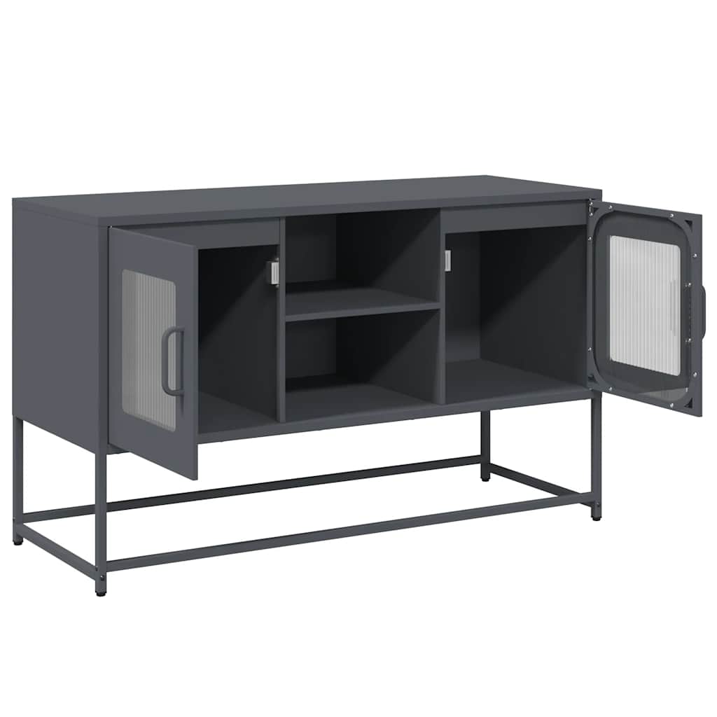 vidaXL TV cabinet 100.5x39x60.5 cm steel black