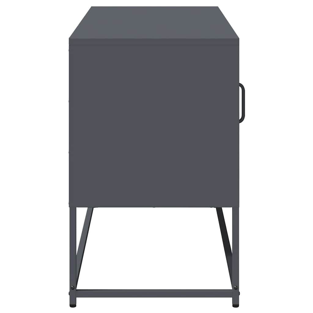vidaXL TV cabinet 100.5x39x60.5 cm steel black