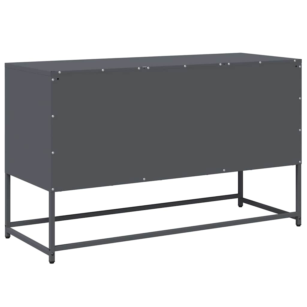 vidaXL TV cabinet 100.5x39x60.5 cm steel black