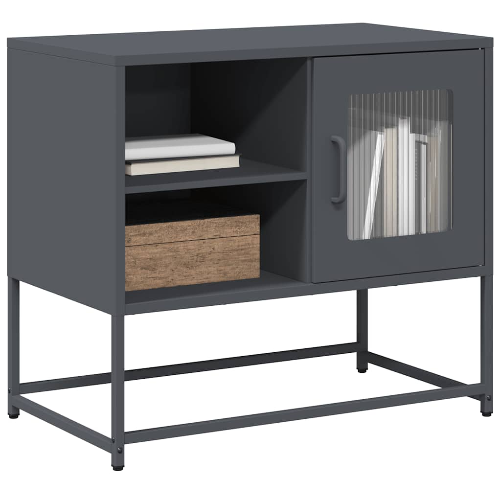vidaXL TV cabinet 100.5x39x60.5 cm steel black