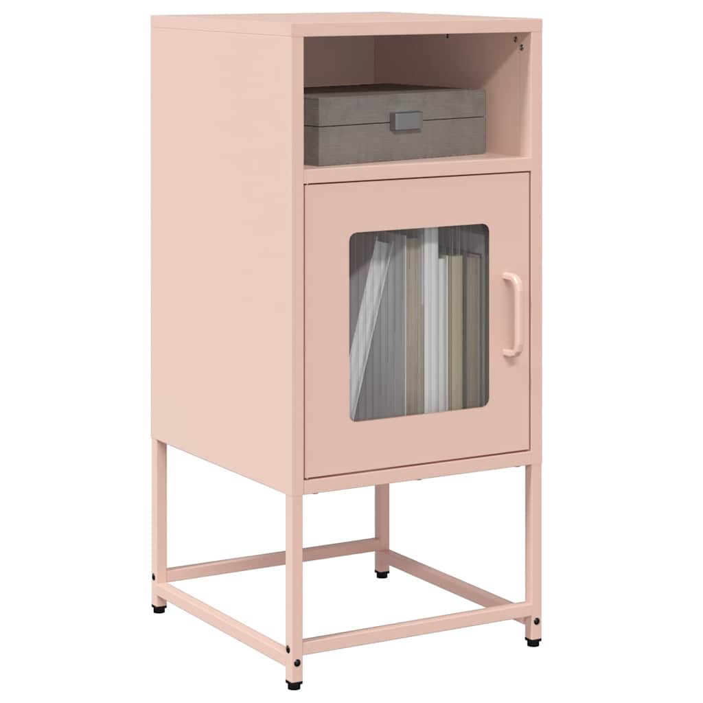 vidaXL Nightstand 36x39x78 cm cold-rolled steel black