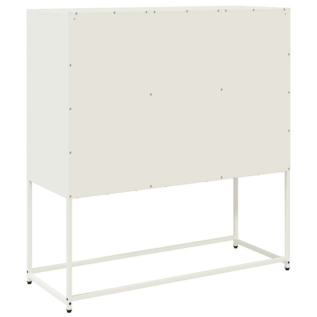vidaXL Sideboard 100.5x39x107 cm cold-rolled steel black