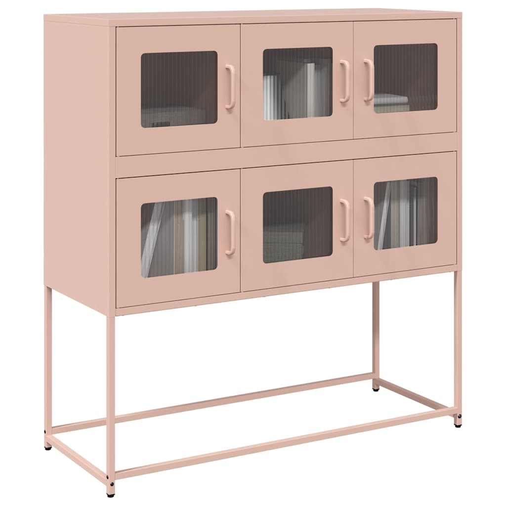 vidaXL Sideboard 100.5x39x107 cm cold-rolled steel black