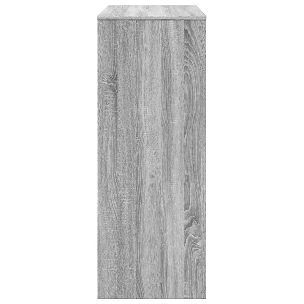 vidaXL Bartafel met rekken 90x40x103,5 cm bewerkt hout wit