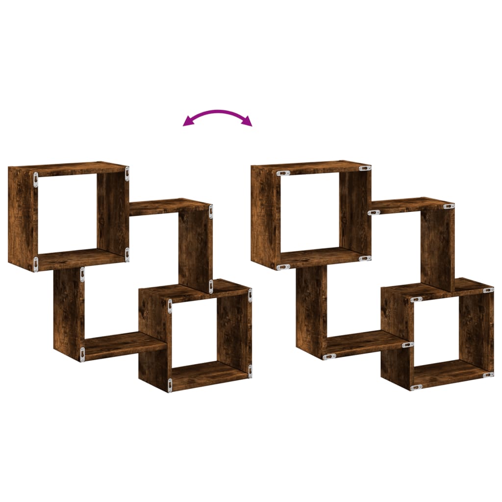 vidaXL Wandkast 78x18x71 cm bewerkt hout wit