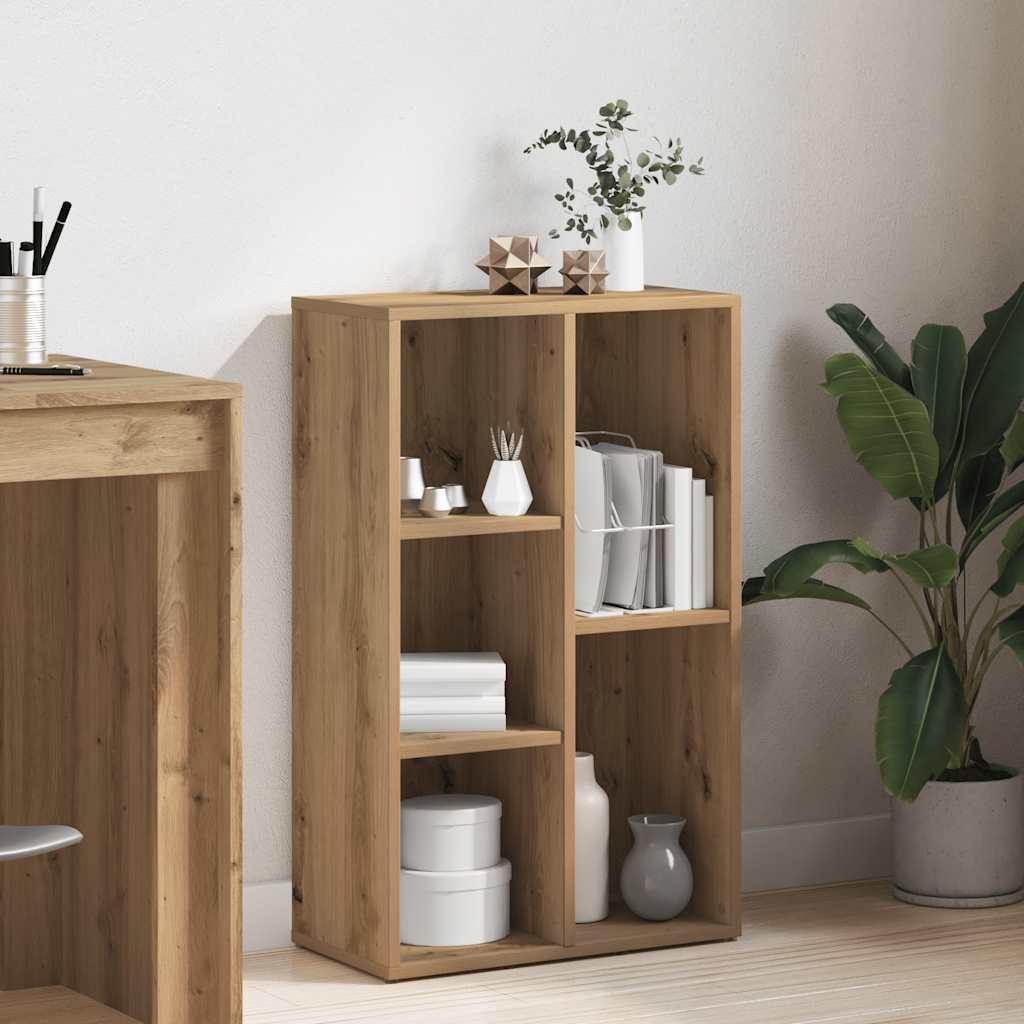 vidaXL Boekenkast/dressoir 50x25x80 cm bewerkt hout wit
