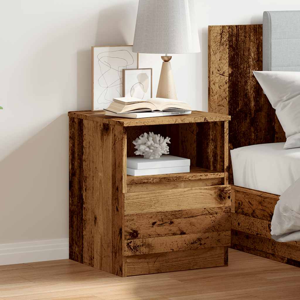vidaXL Nightstand 40x40x50 cm engineered wood white