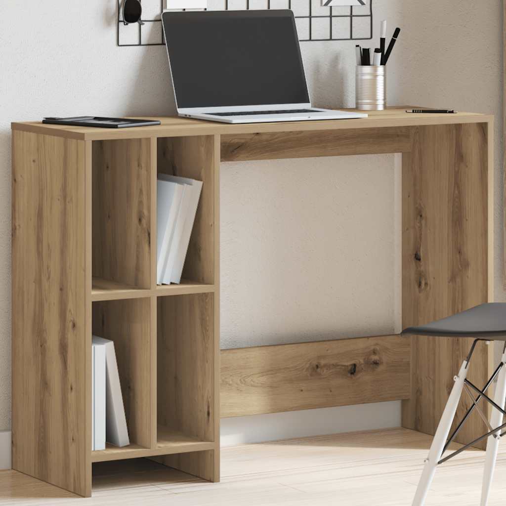 vidaXL Bureau 102,5x35x75 cm bewerkt hout wit