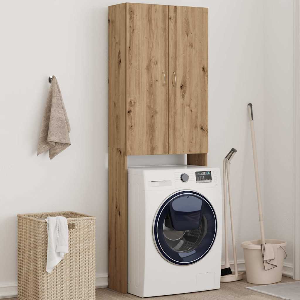 vidaXL Washing Machine Cabinet 64x25.5x190 cm white