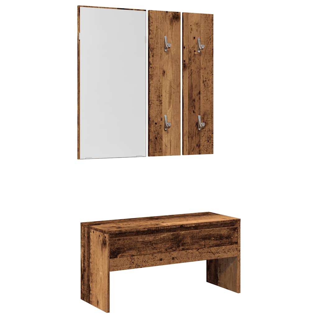 vidaXL Wardrobe Set Engineered Wood White