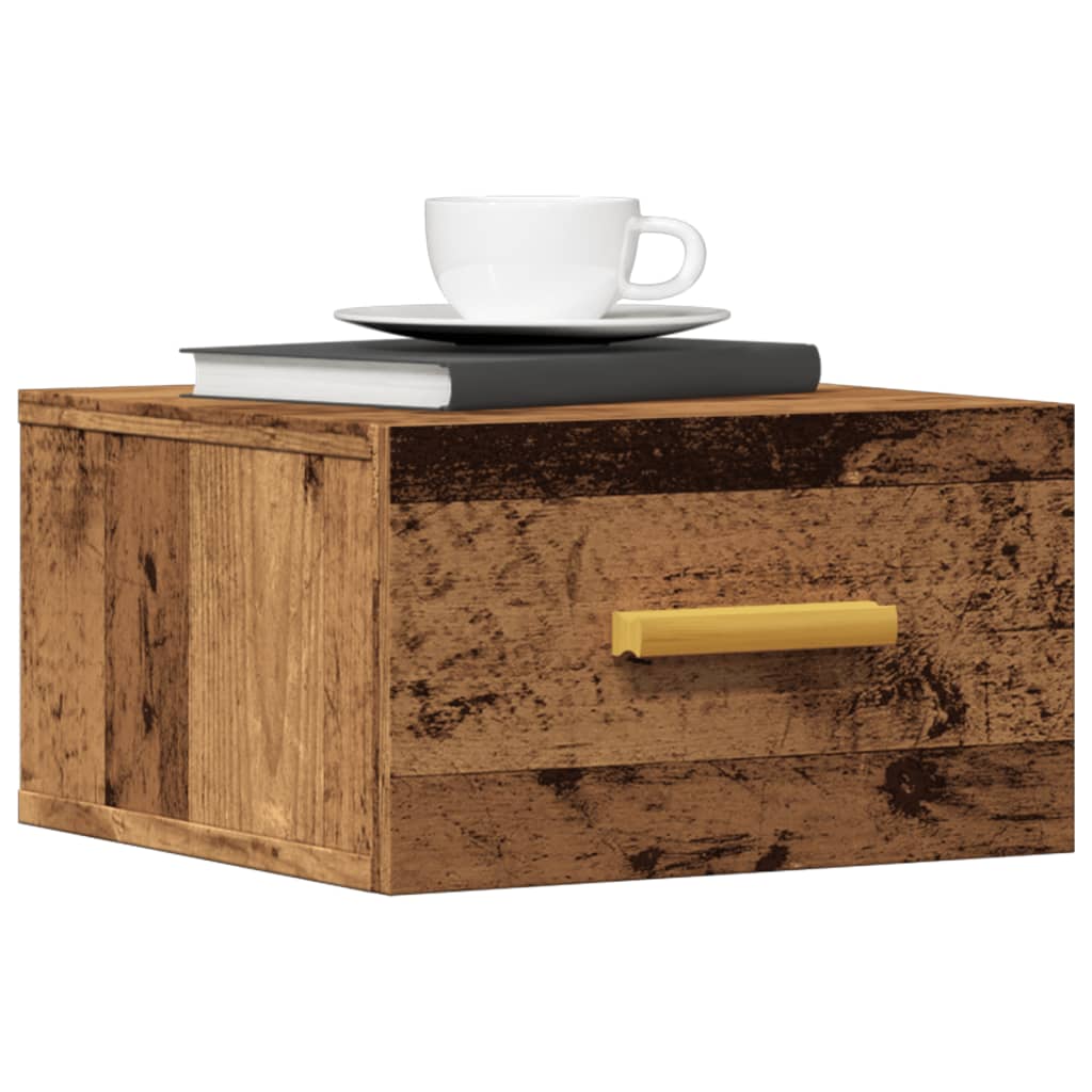 vidaXL Wall-Mounted Nightstand 35x35x20 cm White