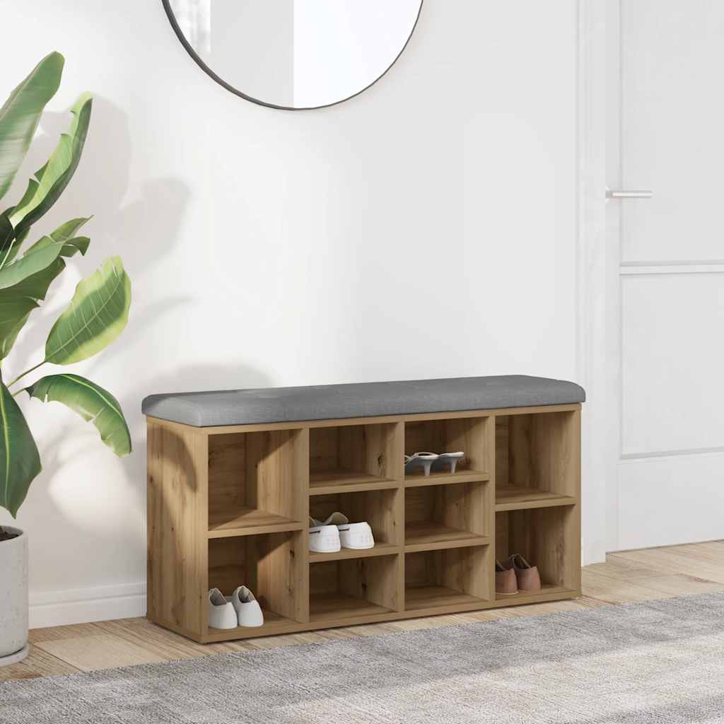 vidaXL Shoe Bench White 82x32x45.5 cm Engineered Wood