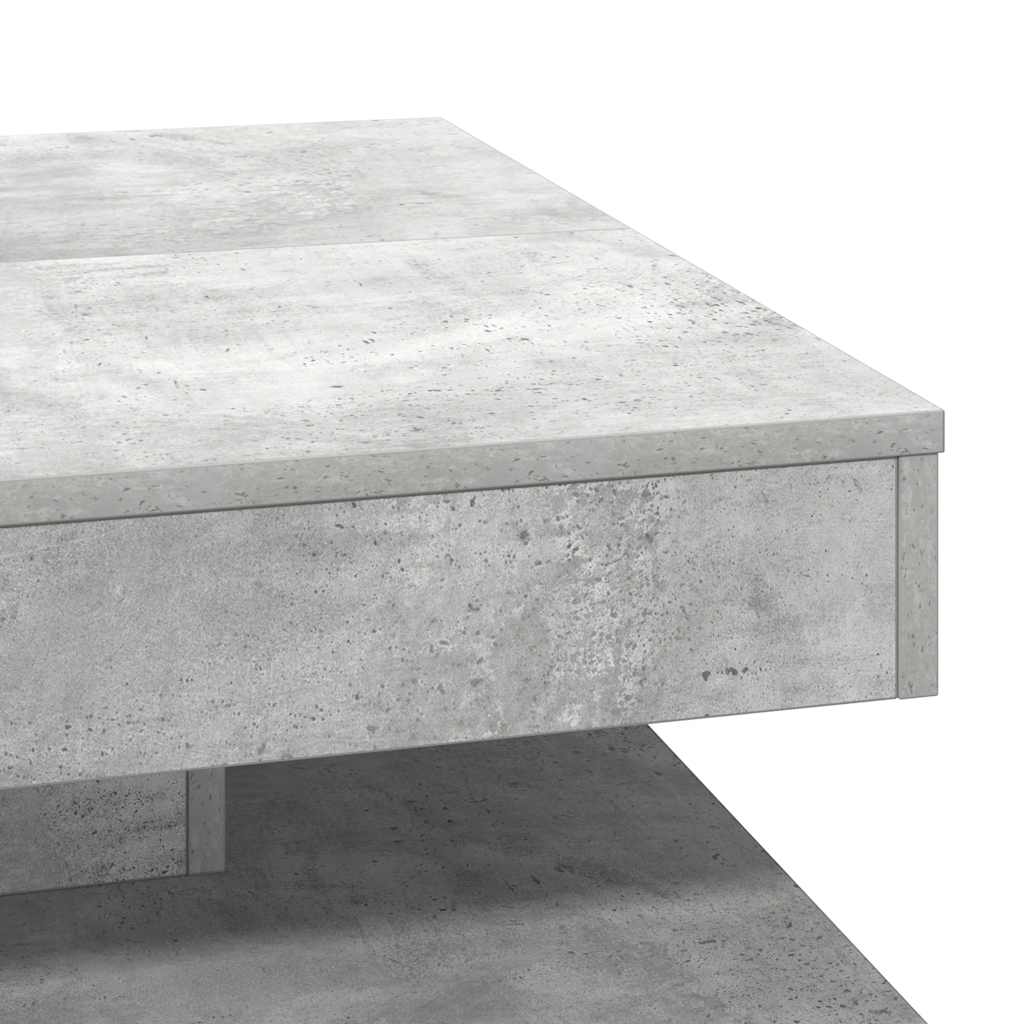 vidaXL Coffee table 360-degree rotating 90x90x34.5 cm white