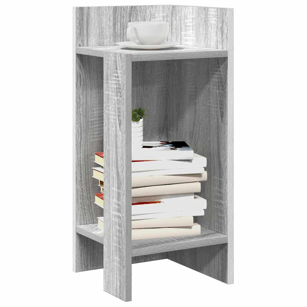 vidaXL Side table with shelf 25.5x27x60 cm white