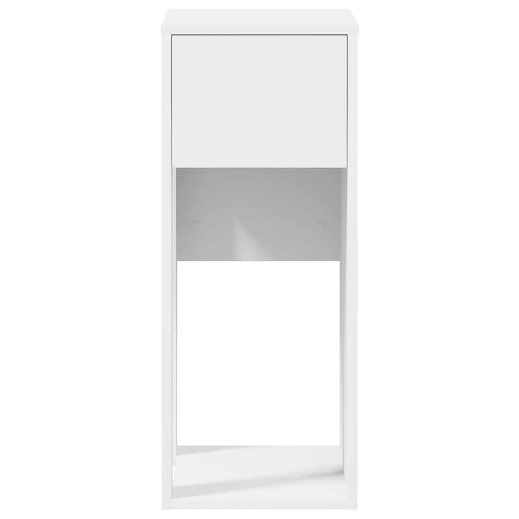vidaXL Computertorenstandaard met lade 30x44x74 cm wit