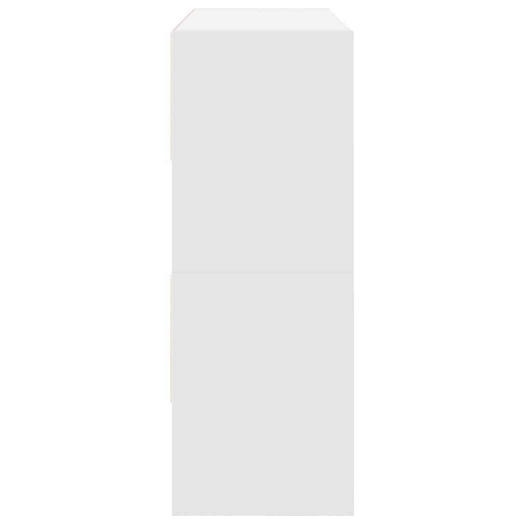 vidaXL Schoenenrek stapelbaar 89,5x30x40 cm wit