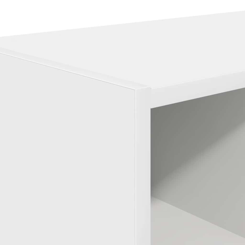 vidaXL Schoenenrek stapelbaar 89,5x30x40 cm wit