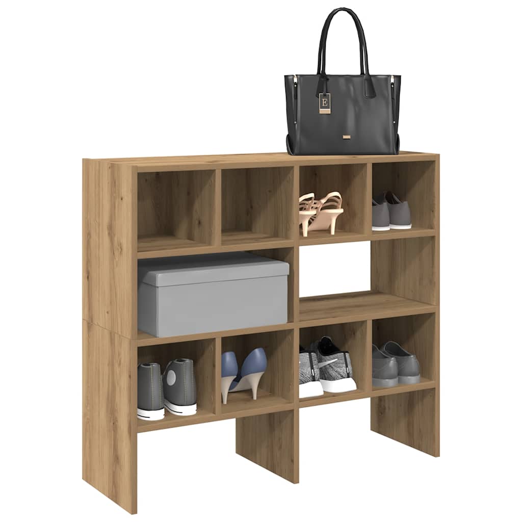vidaXL Schoenenrek stapelbaar 89,5x30x40 cm wit