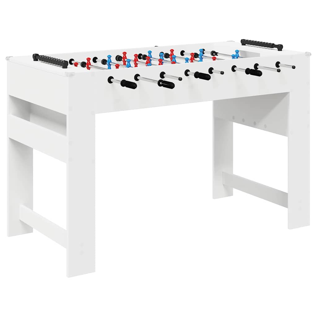 vidaXL Tafelvoetbal Wit 125 x 60,5 x 80 cm Bewerkt hout