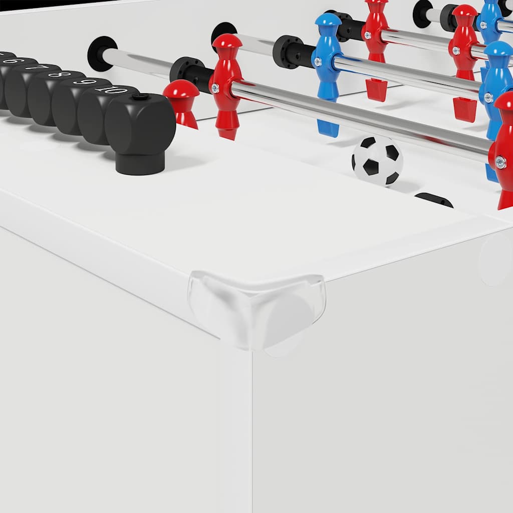vidaXL Tafelvoetbal Wit 125 x 60,5 x 80 cm Bewerkt hout