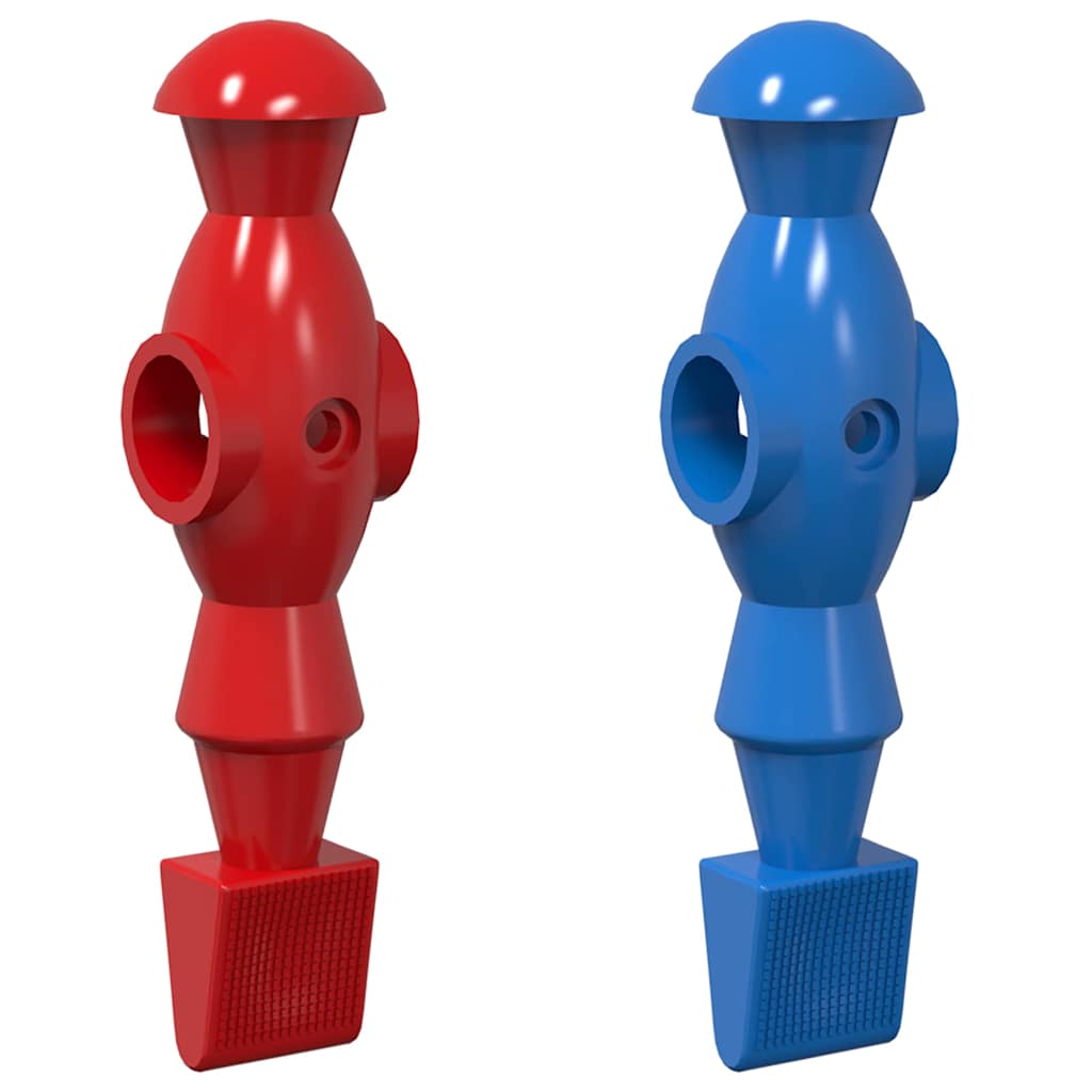 vidaXL Tafelvoetbalspelers 22 pcs Blauw en Rood 2,4 x 2,1 x 9,7 cm PP
