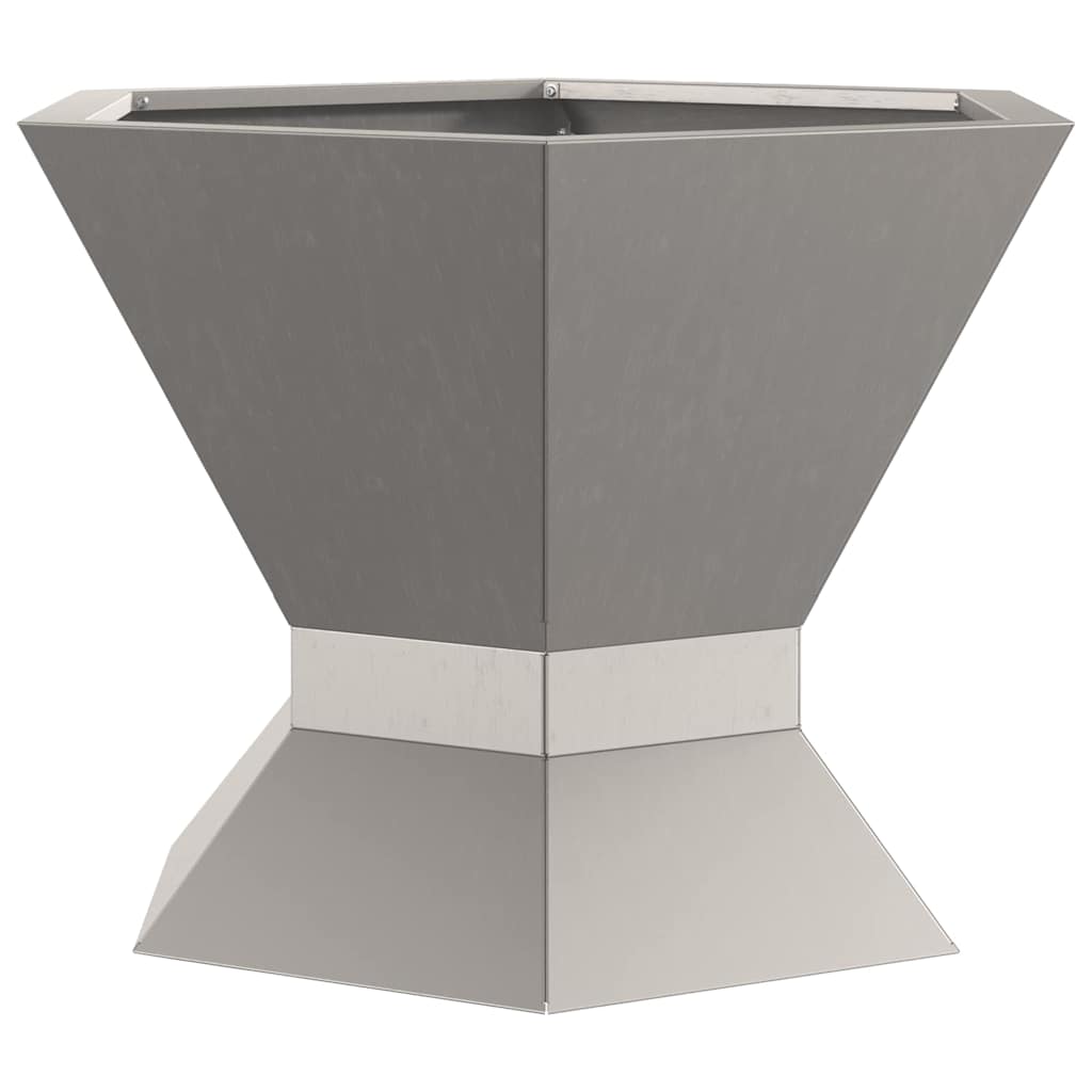 vidaXL Fire Pit Black 50 x 50 x 40 cm Weatherproof Steel