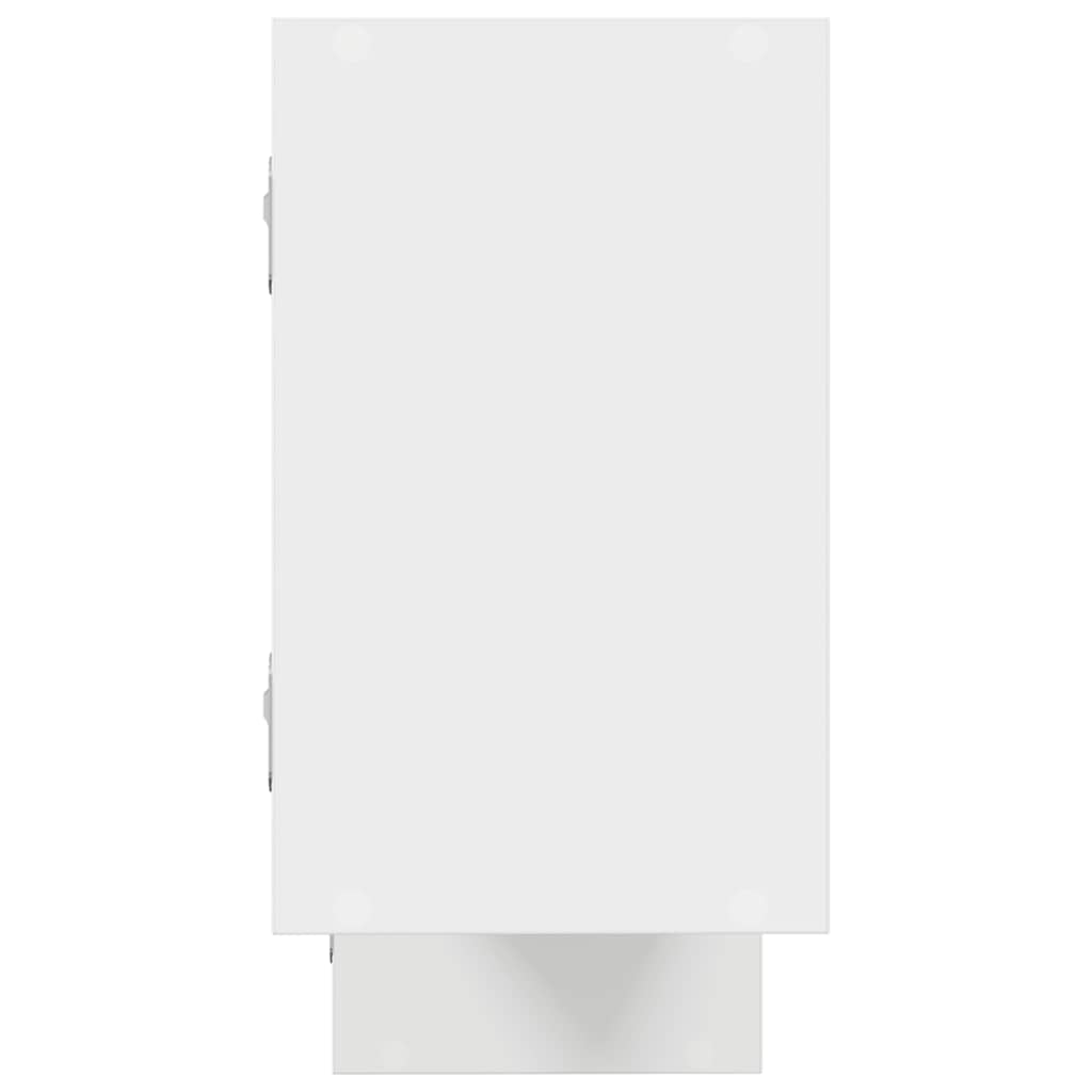 vidaXL Wall Shelf Cube 5 Compartments Engineered Wood White