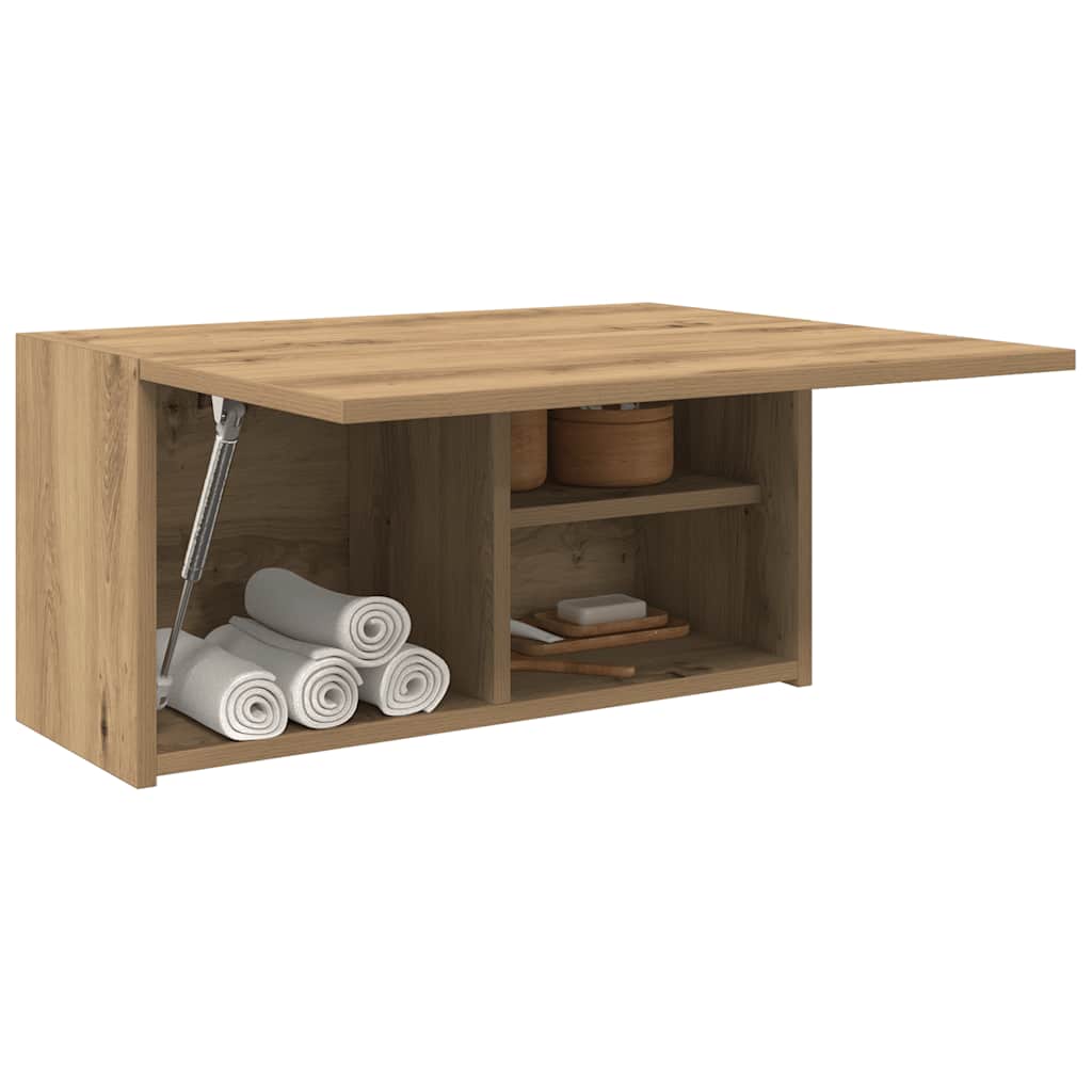 vidaXL Bathroom Wall Cabinet 60x25x30 cm Engineered Wood White