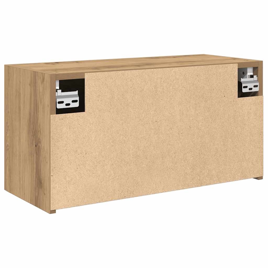 vidaXL Bathroom Wall Cabinet 60x25x30 cm Engineered Wood White