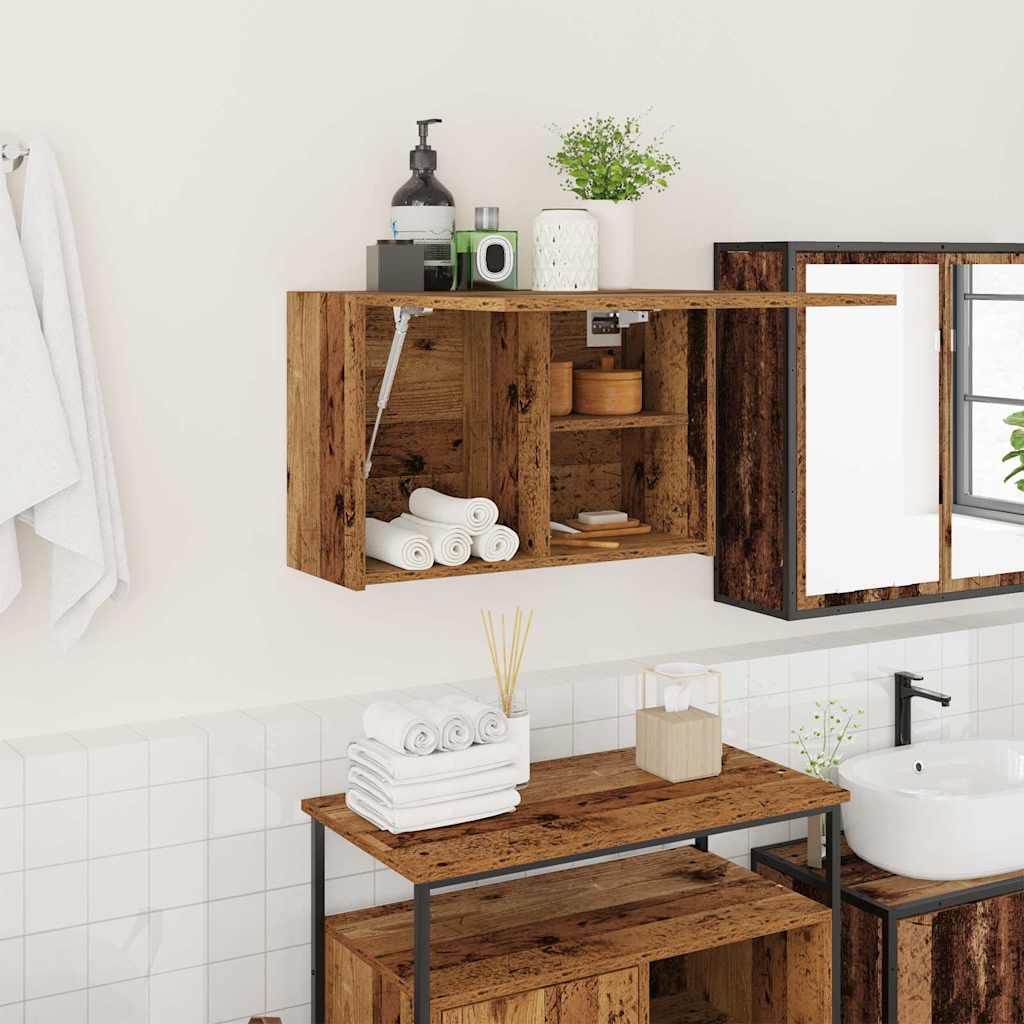 vidaXL Bathroom Wall Cabinet 60x25x30 cm Engineered Wood White