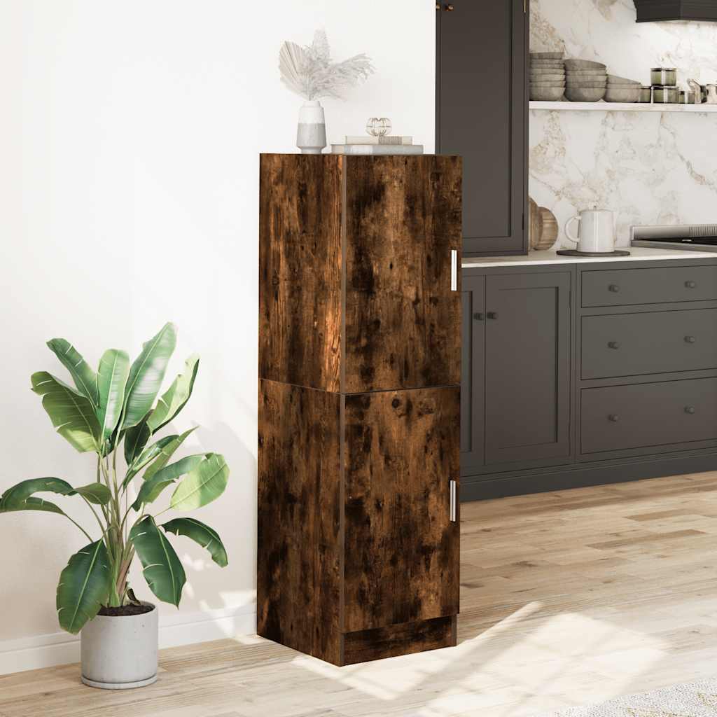 vidaXL Keukenkast 38x41,5x131,5 cm bewerkt hout wit