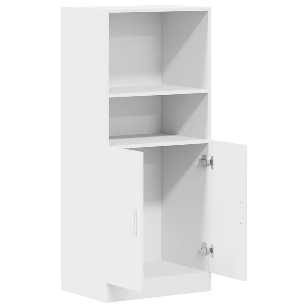 vidaXL Keukenkast 57x41,5x131,5 cm bewerkt hout wit